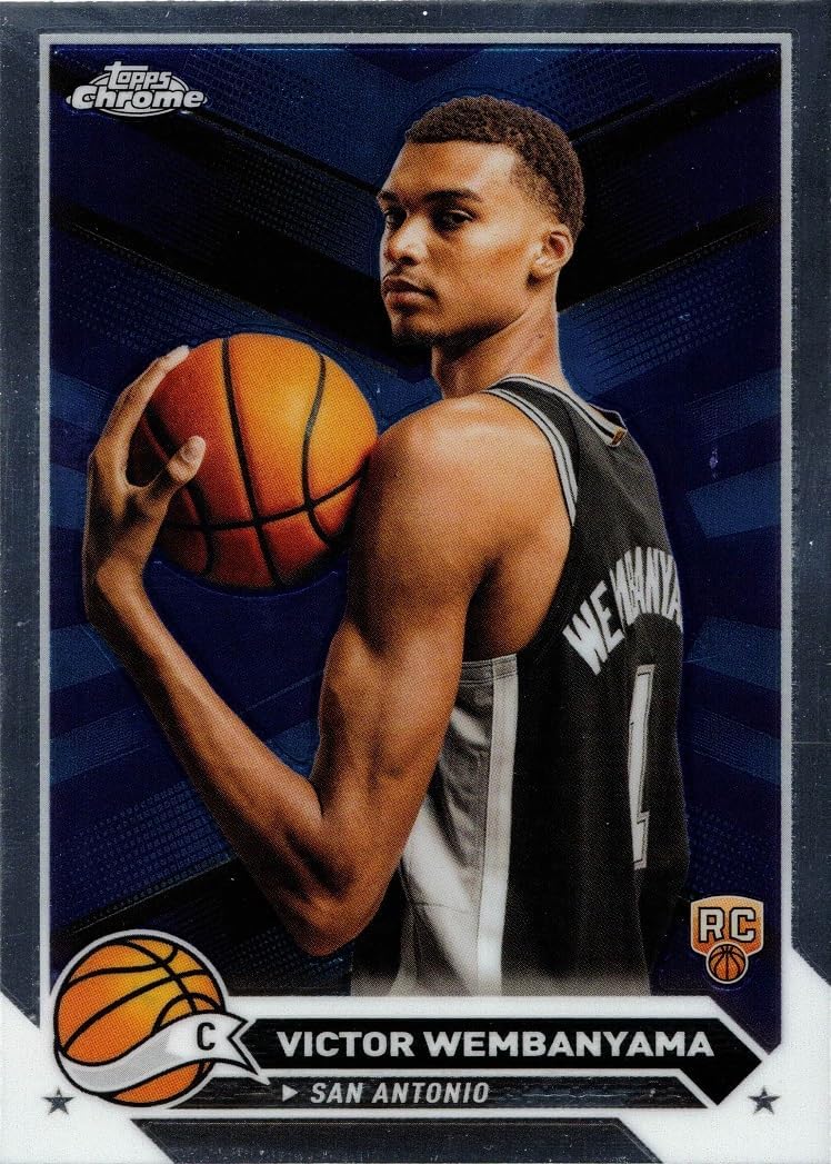 2023-24 Topps Chrome Basketball #1 Victor Wembanyama Rookie Card