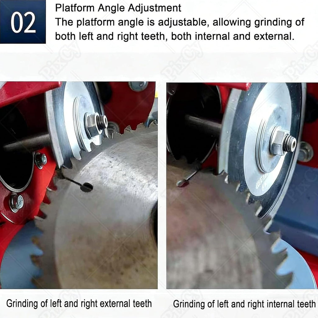 Electric Circular Saw Blade Sharpener, Multi Tool Blade Sharpener, Dry Wet Circular Saw Blade Sharpener 2850rpm Saw Blades Polishing Machine Carbide Tips Sharpening Tool 250W