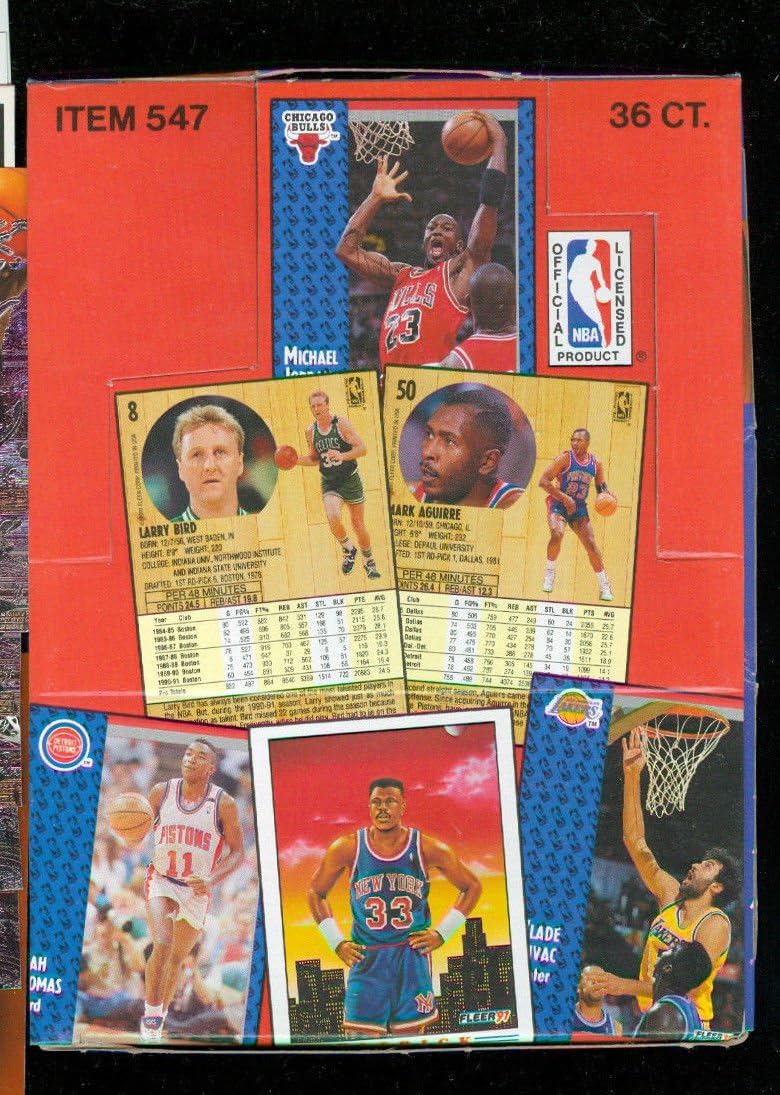 1991-92 Fleer Basketball NBA Wax Pack Box Series 1 Card Set 1992