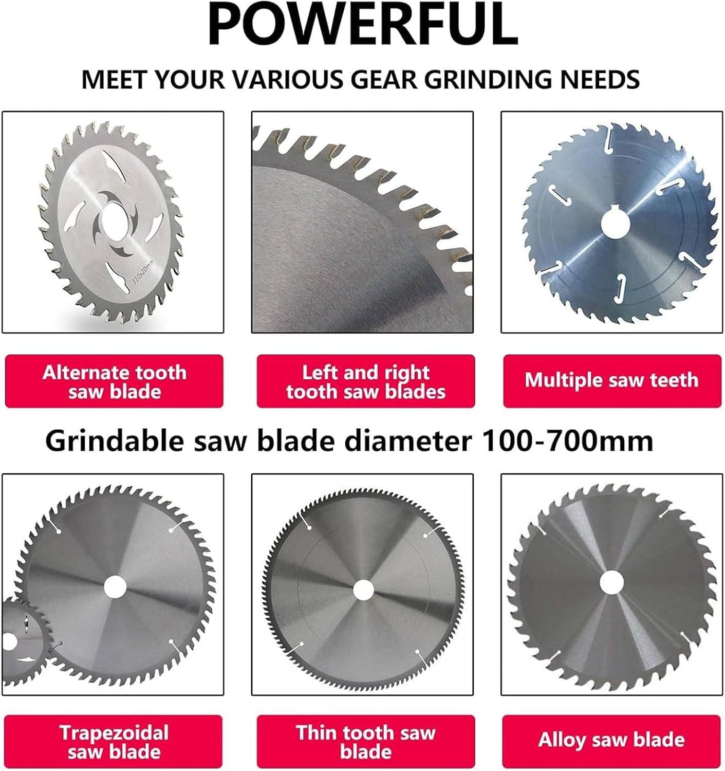 NYMFEA Circular Saw Blade Sharpening Machine,Multi Tool Blade Sharpener,Electric Circular Saw Blade Sharpener,Saw Blade Sharpening Machine,550W