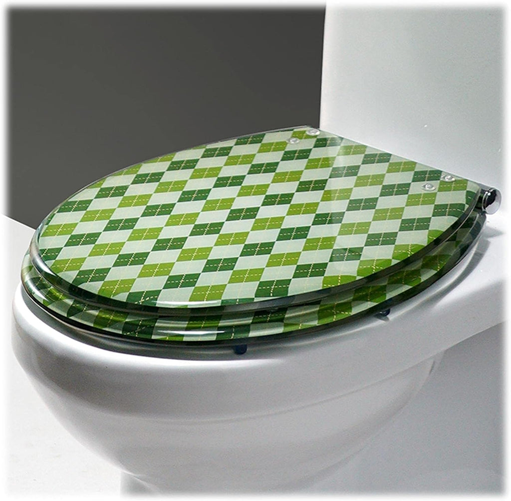 Toilet Seat Quick Release Toilet Seat, Soft Close Toilet Lid Oval Shape, Resin Toilet Seat Adjustable Hinges ，Bathroom Accessory