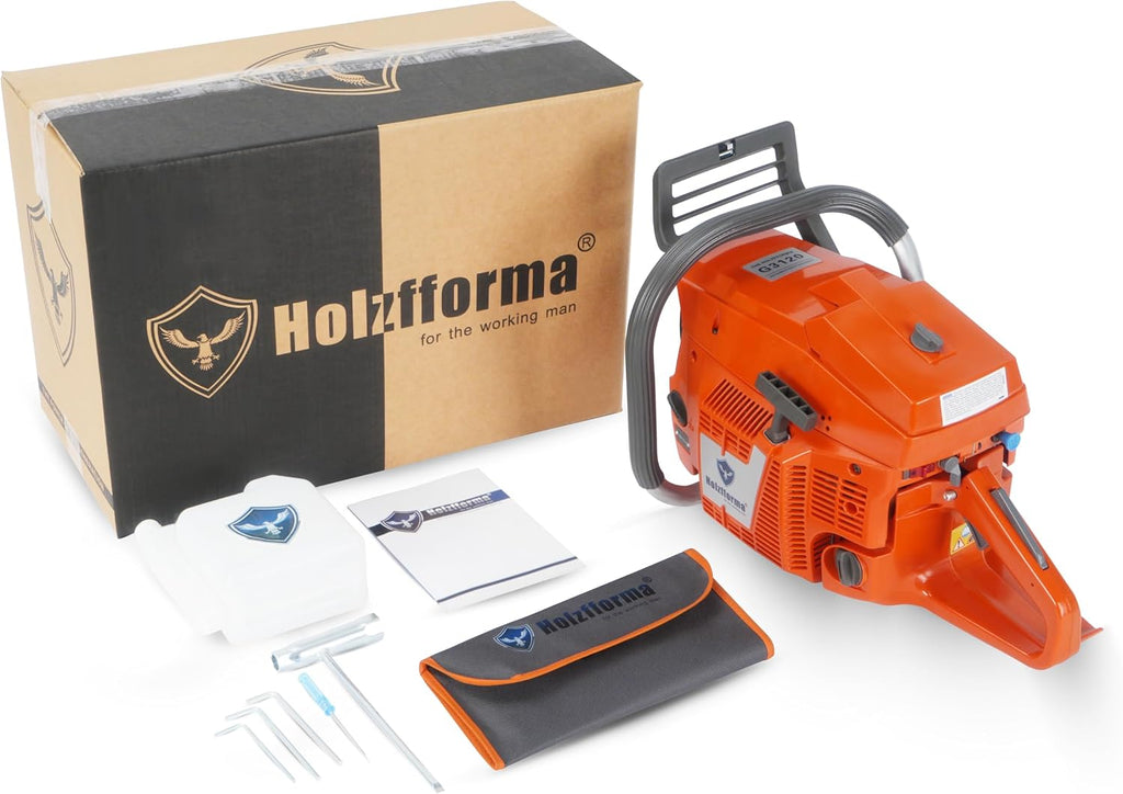 Holzfforma 118.8cc G3120 Gasoline Chain Saw Power Head Without Guide Bar and Saw Chain For Heavy-Duty Use