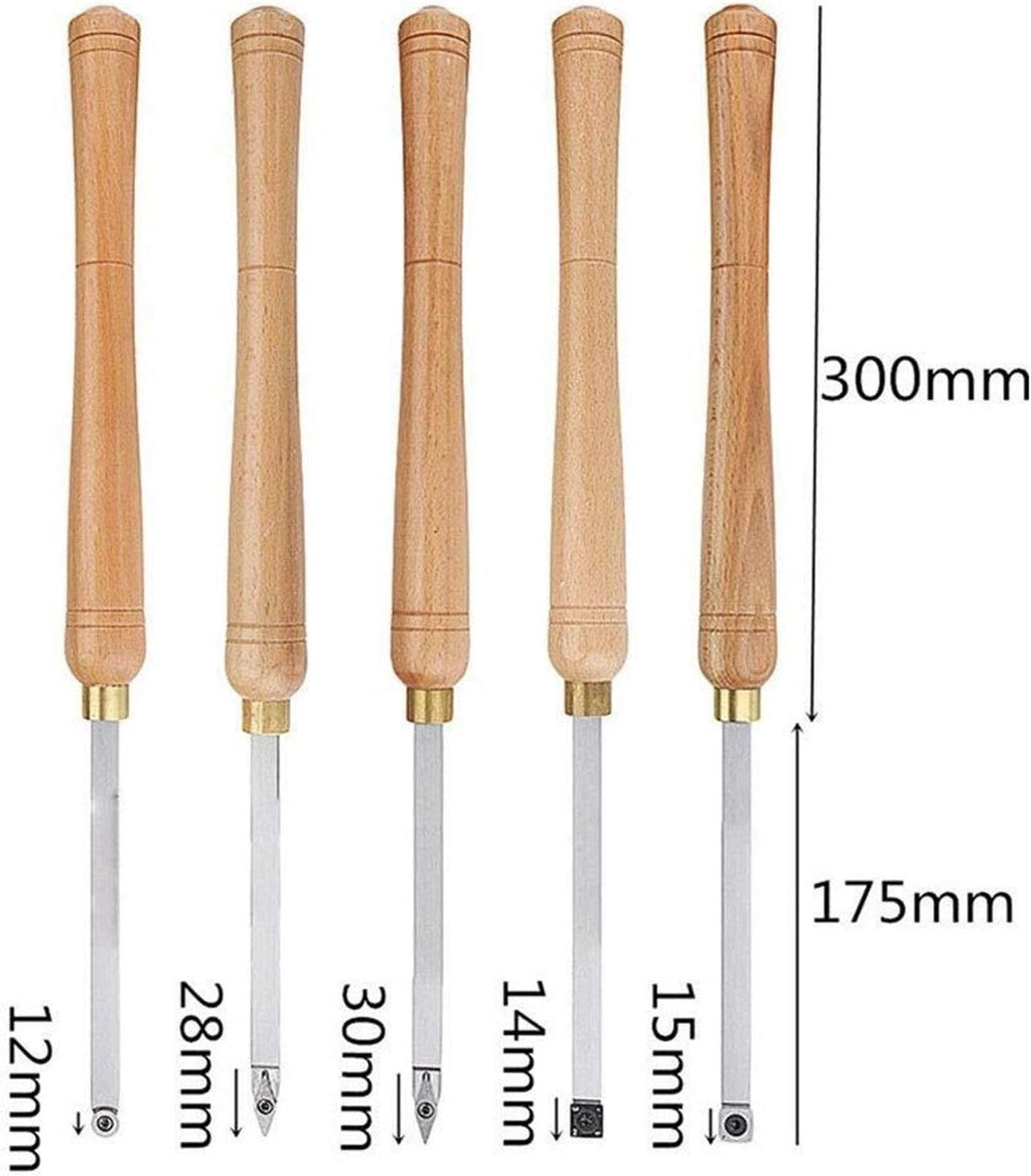 Boring Bar Holder Lathe Wood Turning Tool Carbide Insert Wrench Cutter Tools Square Shank with Wood Handle Woodworking Tool - Type: F,