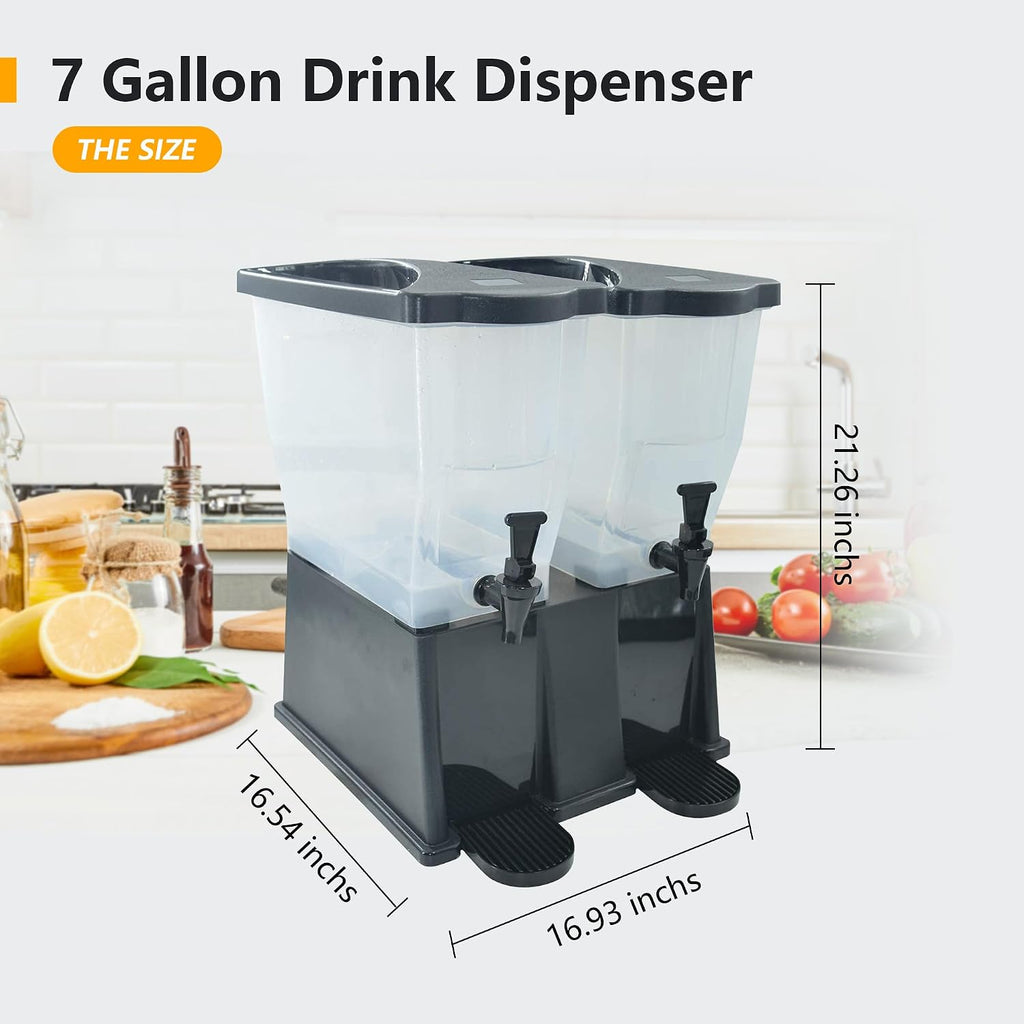 Juicer Dispenser for Home and Kitchen,7 Gallon Iced Beverage Dispenser,Drink Dispenser For Parties