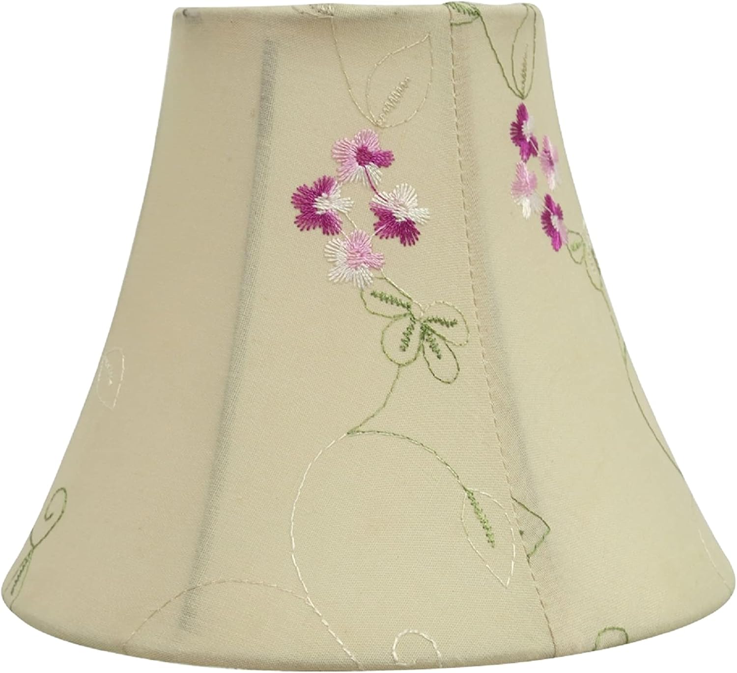 Aspen Creative 30055-9A, Bell Clip-On Chandelier Lamp Shade, Apricot, 3' Top x 6' Bottom x 5' Slant Height, Set of 9