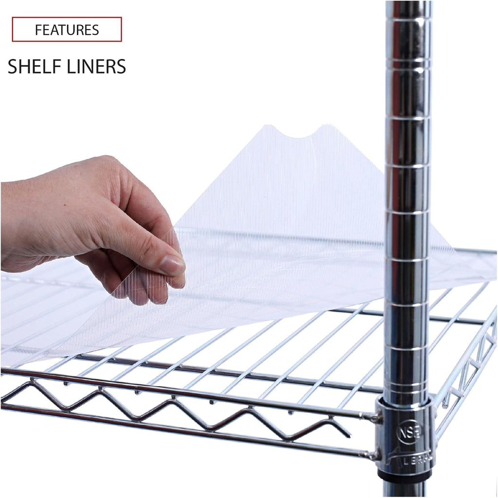 Alera ALEGR363618SR 36 in. W x 18 in. D x 75 in. H 30 Garments Wire Shelving Garment Rack - Silver