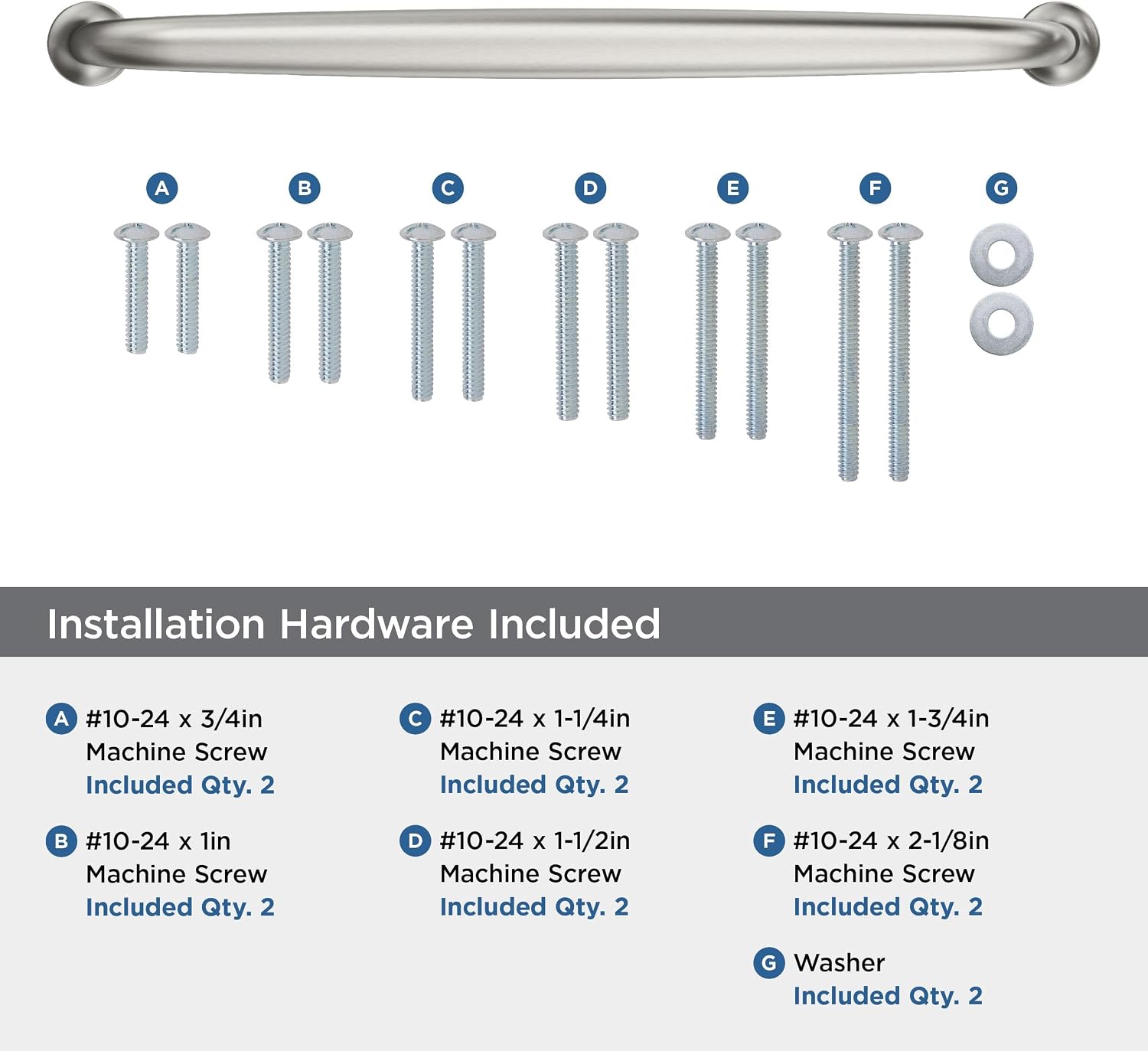 Amerock BP54055G10 | Satin Nickel Appliance Pull | 12 inch (305 mm) Center-to-Center Cabinet Handle | Renown | Furniture Hardware