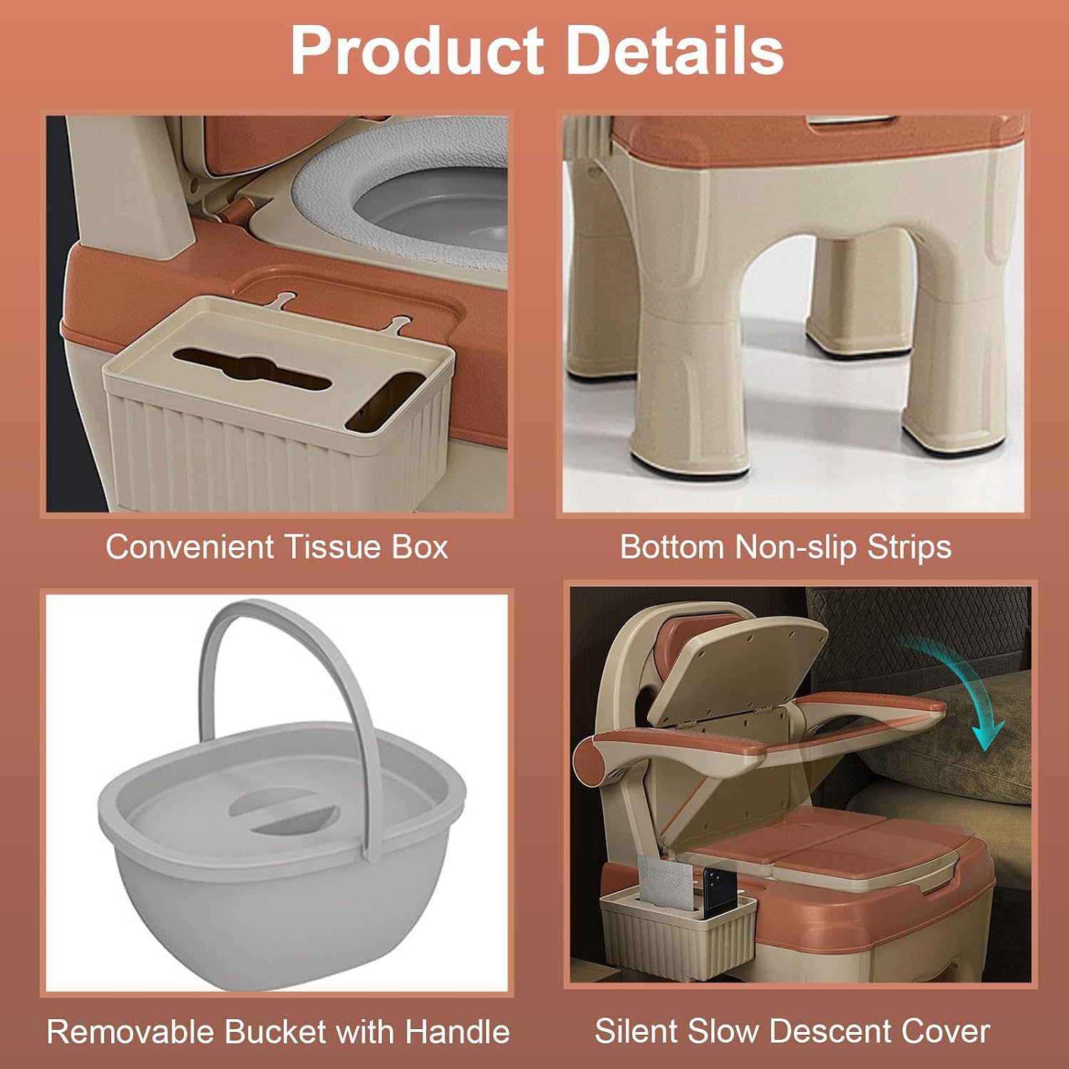 Adjustable Bedside Commode Chair for Seniors and Disabilities Ultra Wide Seat Up to 660 Lbs Capacity Height Adjustable Toilet Chair for Elderly and Disabled Blue Upgrade