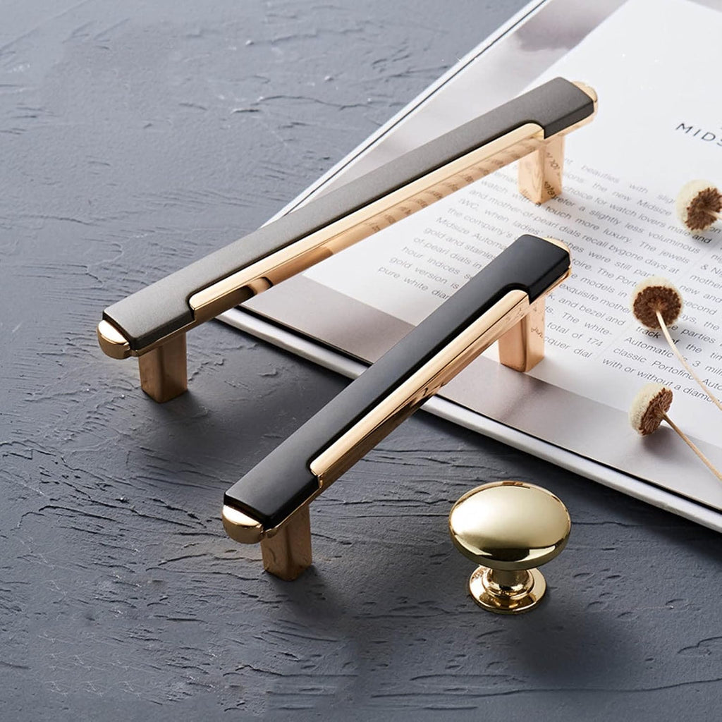 Cabinet Handles Kitchen Hardware 10 PCS Light Luxury Modern Zinc Alloy Kitchen Handle Cabinet Knobs and Handles Fashion Drawer Knobs Pulls Furniture Handle Hardware Cabinet pulls Kitchen Cabinet Handl
