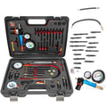 Compression and Leakage Test Kit 47PCS Petrol & Diesel Engine Compression Tester Automotive Cylinder Leak Down Tester Kit with Dual Gauge Engine Compression Tester Kit for HDi, TDCi, Pumpe Duse Engine
