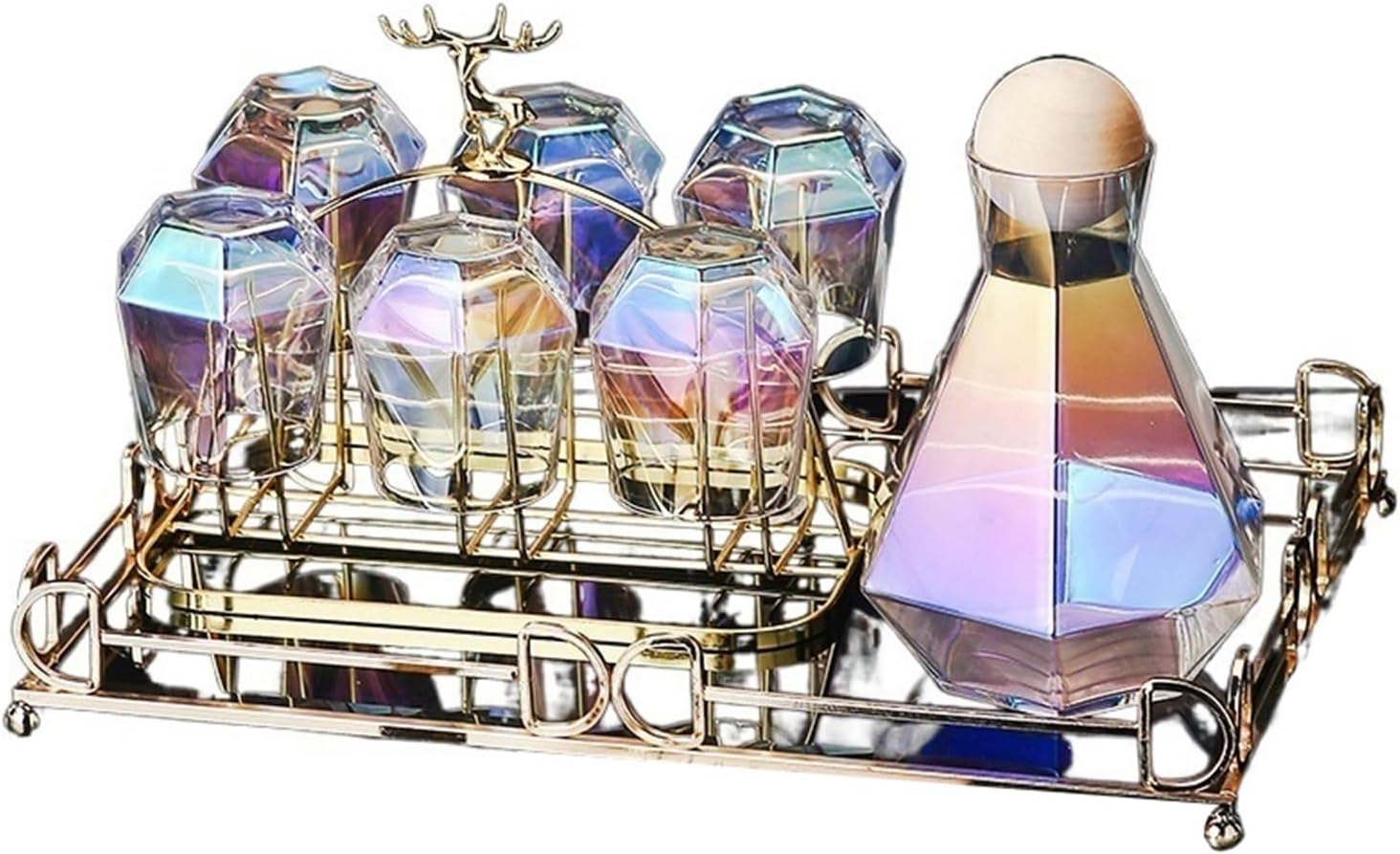Beverage Serveware Glass cup home living room hospitality drinking water cup set family kettle teacup cup set Water Carafe