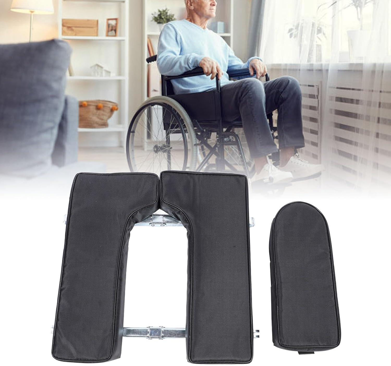 Asixxsix Wheelchair Toilet Cushion, Thick Sponge Padded Soft Pad Commode Chair Cushion Universal Fit for Bedside Commode Seat Toilet Chair, U Shape Cover Shower Seat Wheelchair