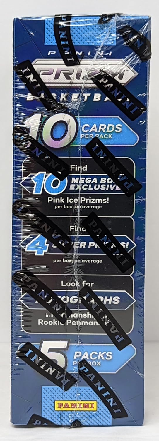 2023-24 Panini Prizm NBA Basketball Mega Box - Pink Ice Prizms (50 Cards Total)