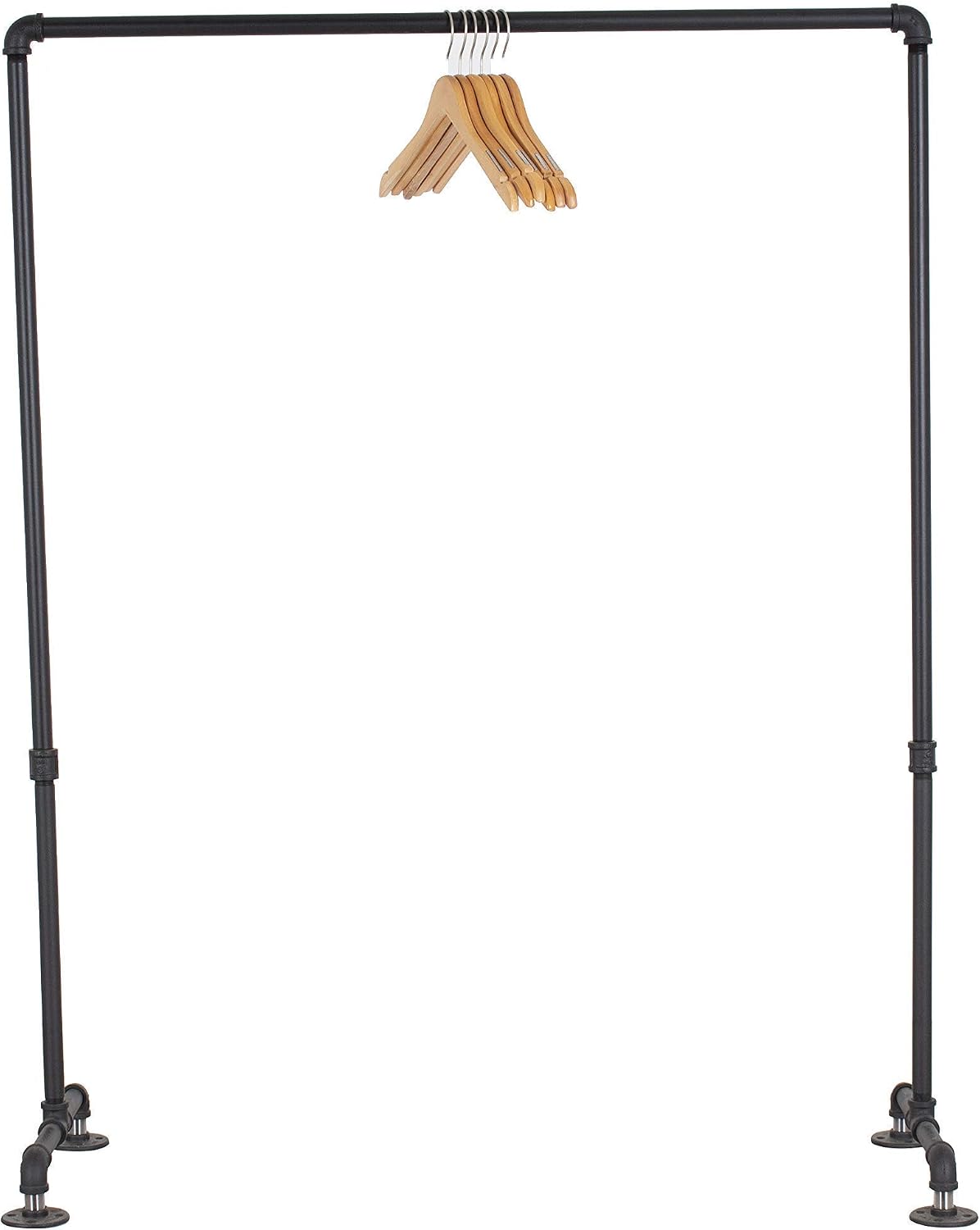 Industrial Pipe Clothing Garment Rack by William Robert's Vintage