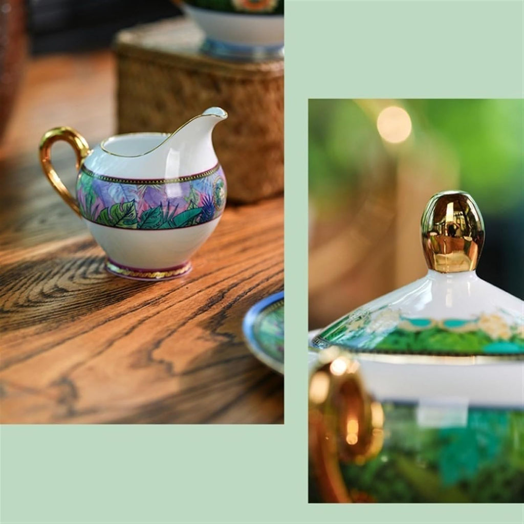 Beverage Serveware 11-piece Nordic style ceramic coffee set for home afternoon tea coffee cup coffee cup and saucer set club tea tasting set Water Carafe