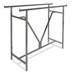 Only Hangers Adjustable Height - Heavy Duty - Double Bar Rectangular Rack with V-Brace - Maximum Extended Height to 81'