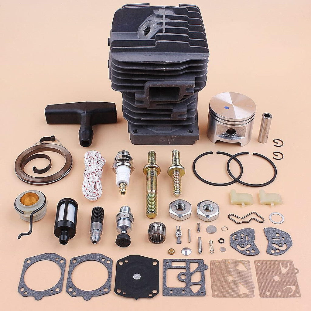 #US Replacement Part for Cylinder Piston Carb Kit Fits for Stihl MS310 MS 310 Chainsaw Bar Stud Nuts 47mm Bore pupart#2486331