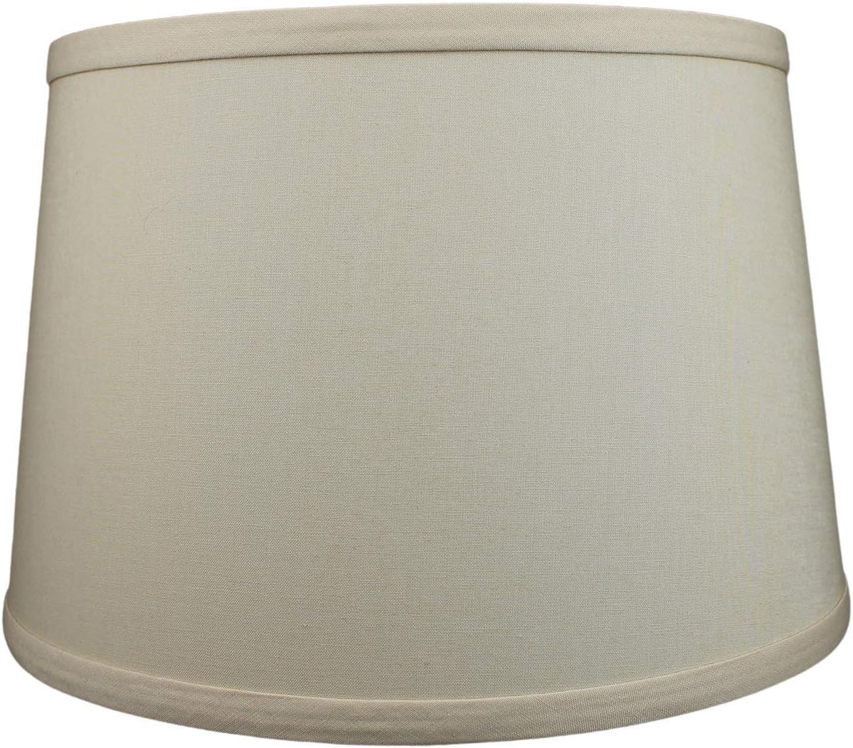 FenchelShades.com Set of 2 Lampshades 10' Top Diameter x 12' Bottom Diameter x 8' Slant Height with Washer (Spider) Attachment. Attaches to Lamps with an existing Harp (not included) (Linen Khaki)