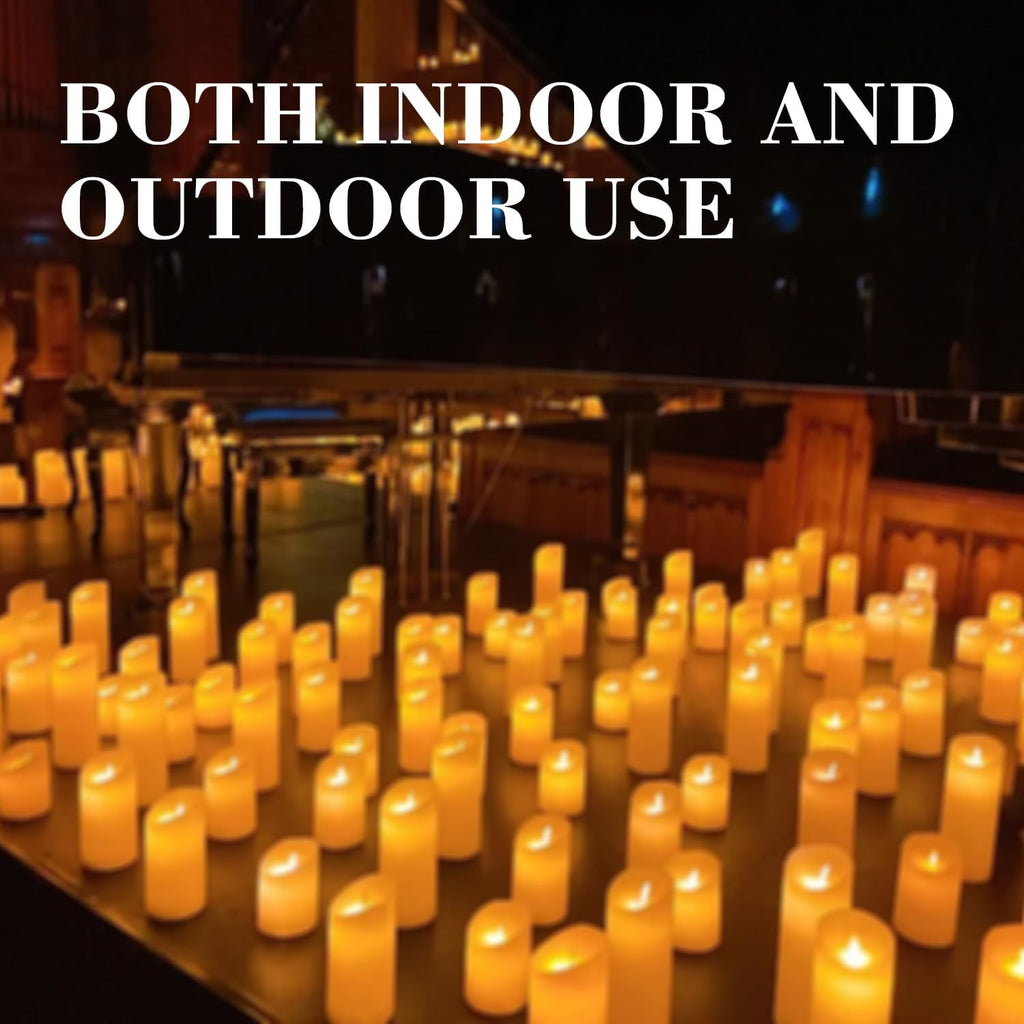 72-Pack LED Flameless Candles with Remote Control - Perfect for Home, Parties, and Special Occasions - Create a Magical Ambiance Effortlessly(Three Sizes)