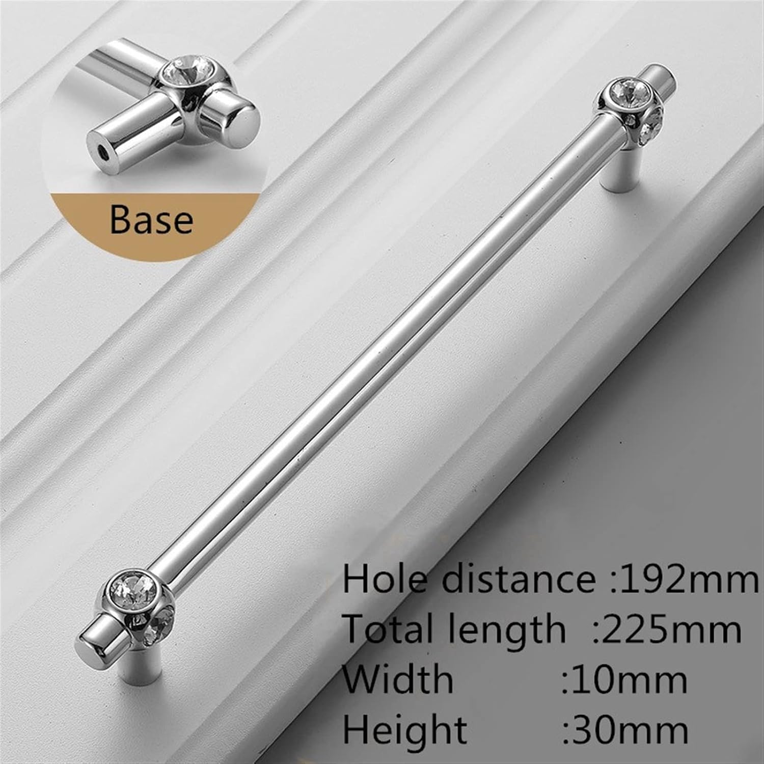 Cabinet Handles Kitchen Hardware 6 PCS Luxury Diamond Crystal Handles Alloy Kitchen Dresser Cabinet Handles Door Knobs Furniture Hardware Cabinet pulls Kitchen Cabinet Handles ( Color : 6733-192 )