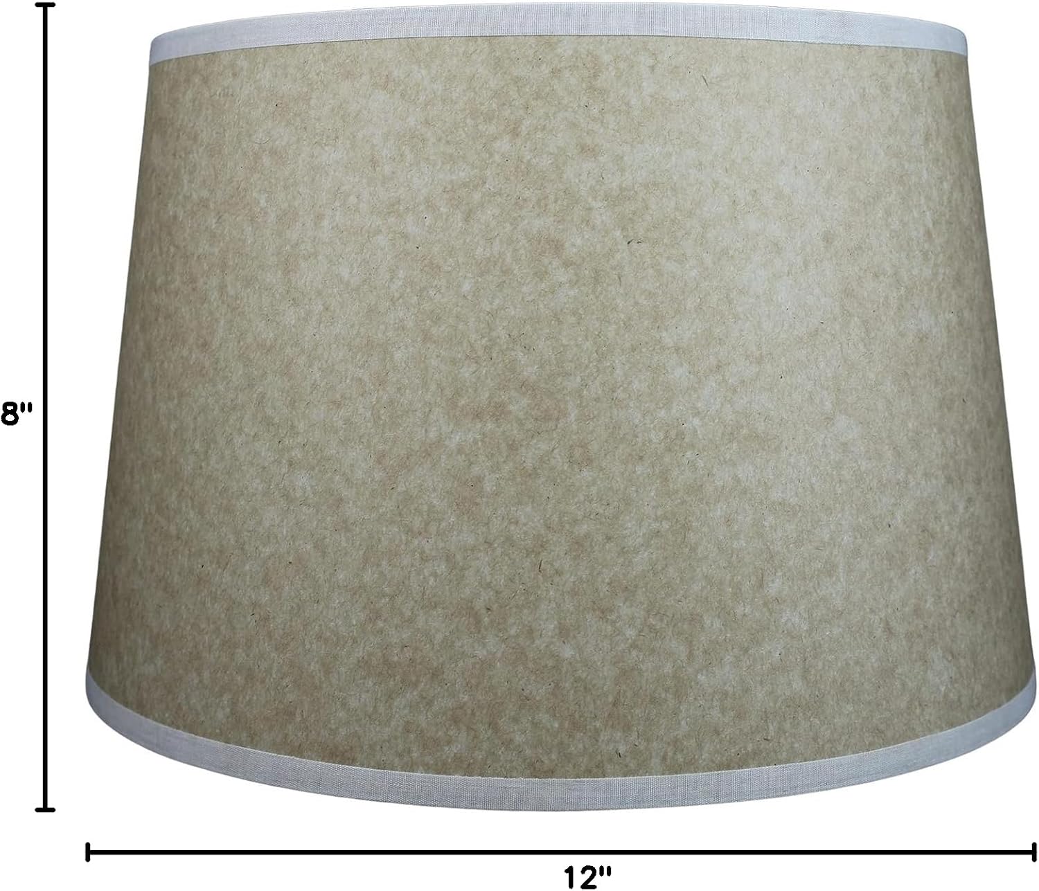 FenchelShades.com Set of 2 Lampshades 10' Top Diameter x 12' Bottom Diameter x 8' Slant Height with Washer (Spider) Attachment. Attaches to Lamps with an existing Harp (not included) (Onion Natural)