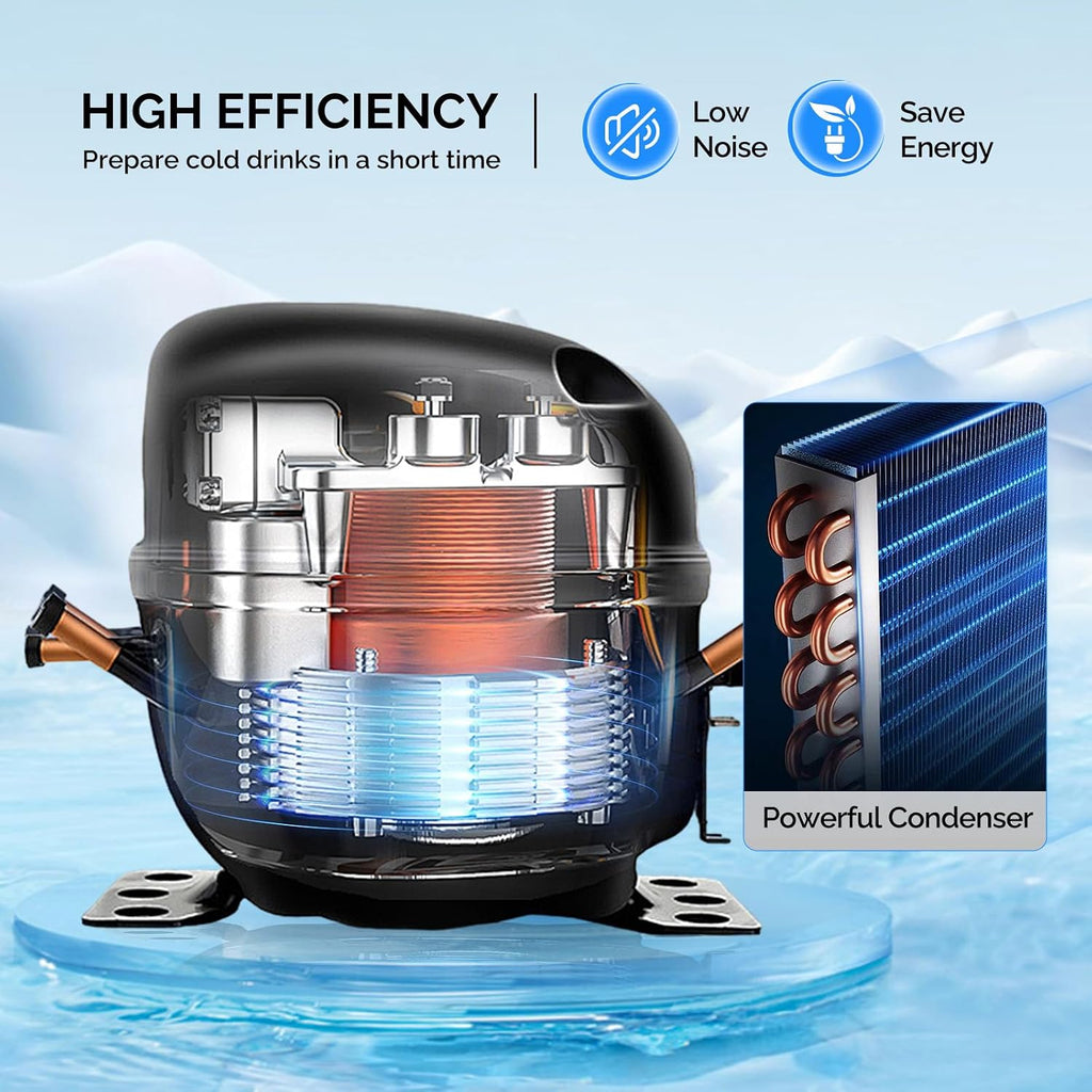 ROVSUN Commercial Juice Dispenser 2.6Gal X 3 Tanks, Cold Drink Dispenser Commercial Beverage Dispenser Stainless Steel with Thermostat Controller for Home Restaurant Bar Party 110V/60HZ