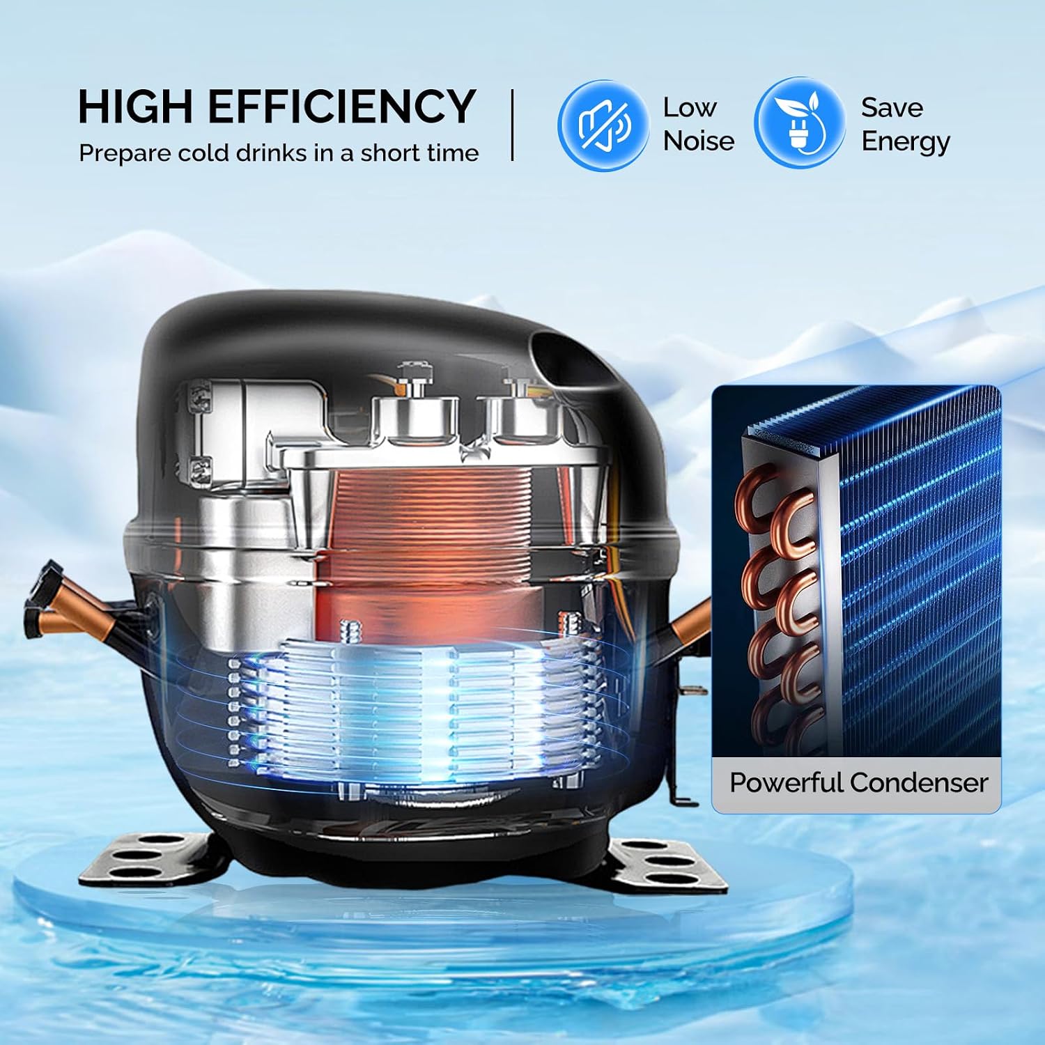 ROVSUN Commercial Juice Dispenser 2.6Gal X 3 Tanks, Cold Drink Dispenser Commercial Beverage Dispenser Stainless Steel with Thermostat Controller for Home Restaurant Bar Party 110V/60HZ