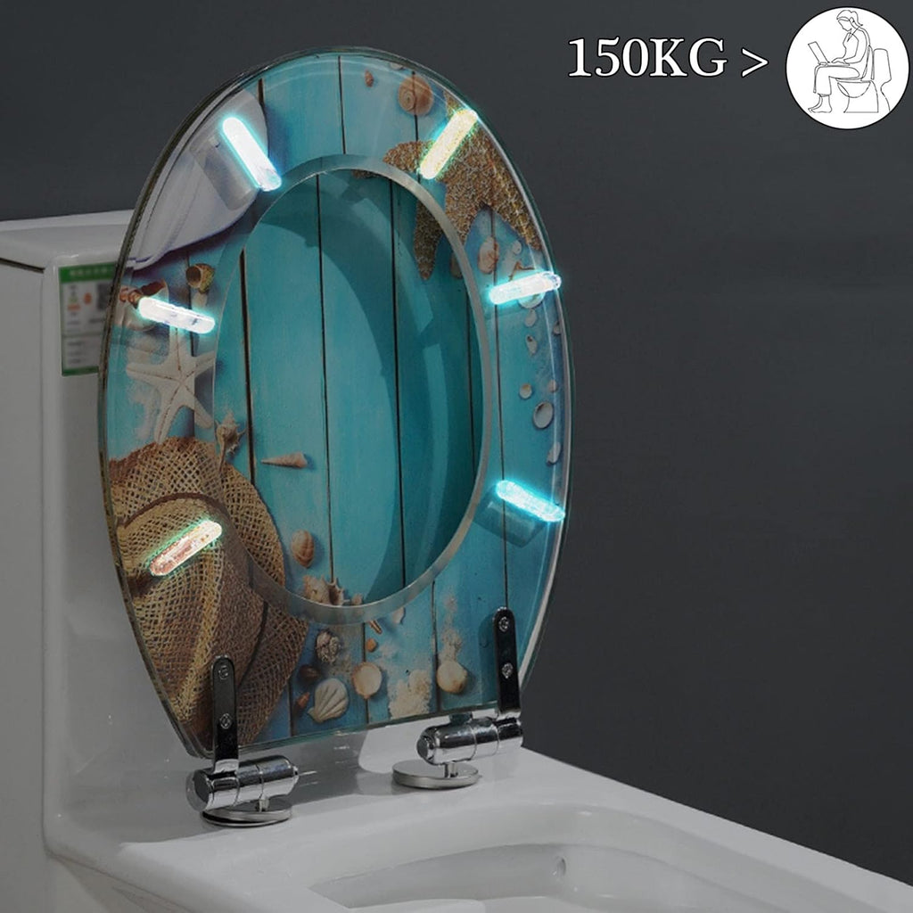 Toilet Seat Quick Release Toilet Seat, Heavy-Duty Soft Close Toilet Lid Oval Shape, Environmentally Friendly Resin Toilet Seat Adjustable Hinges