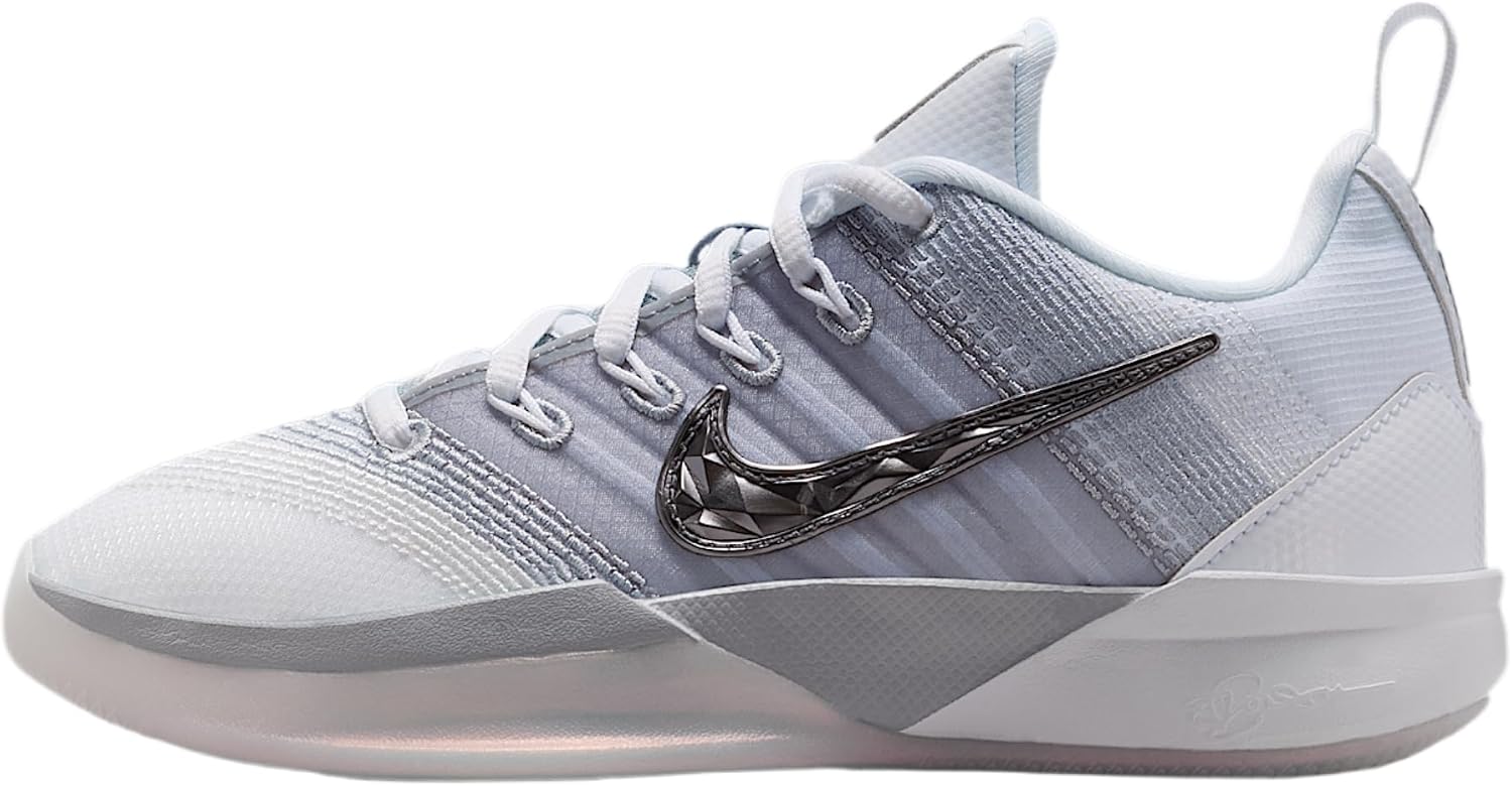 Nike Sabrina 3 'Me vs. Me Big Kids' Basketball Shoes (White/Wolf Grey/Photon Dust/Metallic Dark Grey)