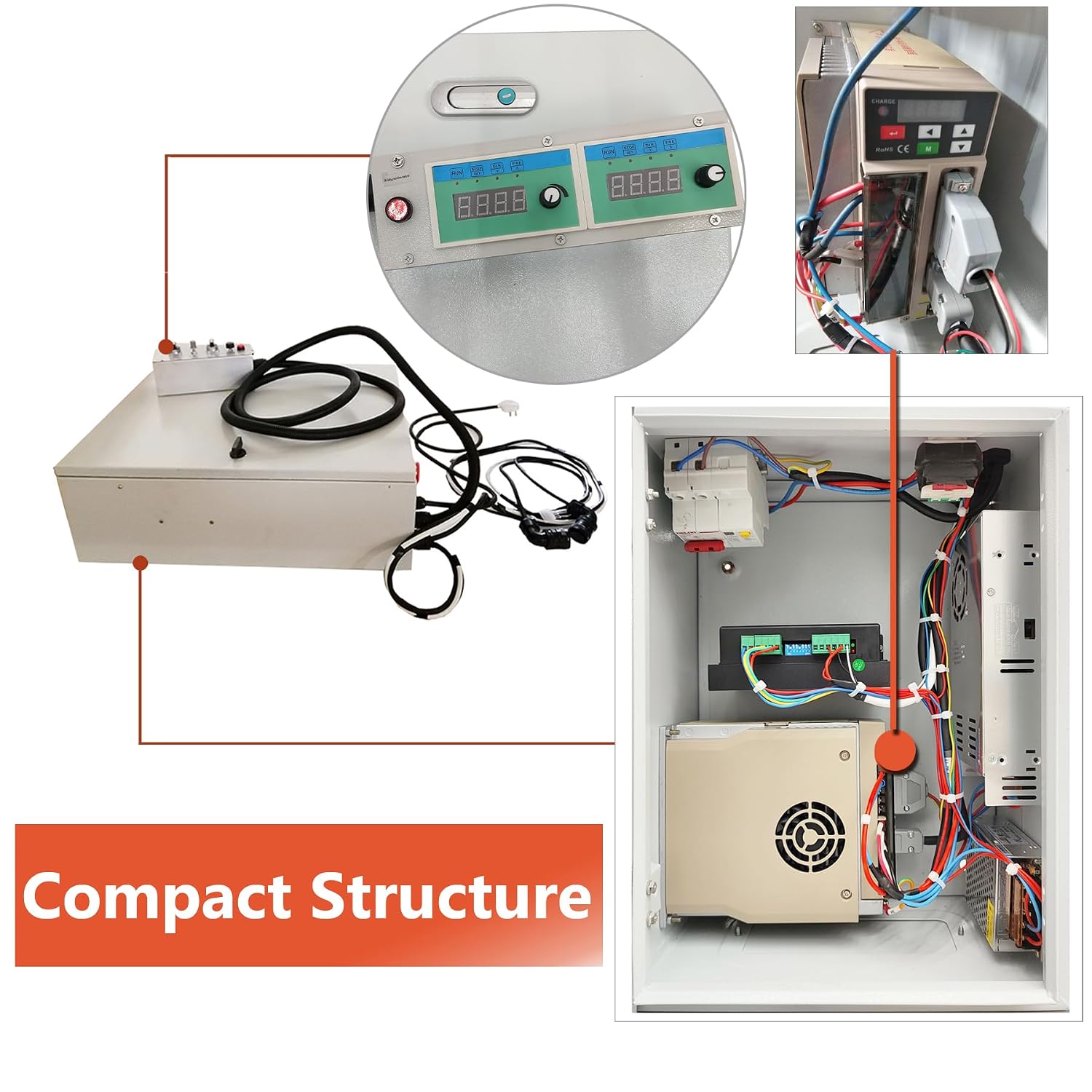 INTSUPERMAI Portable Line Boring and Welding Machine Bore Welder 110V Hole Drilling Connecting Rod Boring Machine European Connector NO Welder for Excavators Cranes Loaders
