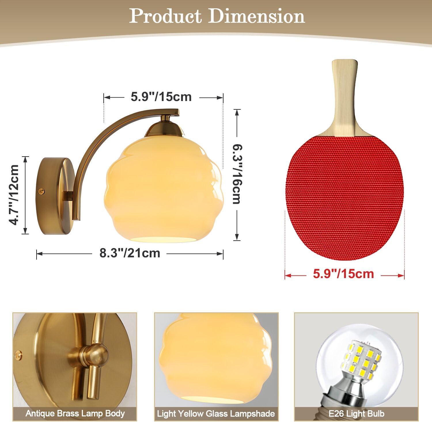 Mid Century Modern Wall Sconces Set of Two Brushed Brass Wall Sconce Gold Glass Wall Lights Globe Wall Mount Light Fixture Vintage Hallway Bathroom Sconces Wall Lighting Set of 2