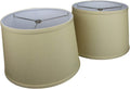 FenchelShades.com Set of 2 Lampshades 10' Top Diameter x 12' Bottom Diameter x 8' Slant Height with Washer (Spider) Attachment. Attaches to Lamps with an existing Harp (not included) (Designer Tan)