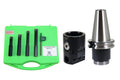Shars 2' Boring Head with CAT 40 Shank + 4 Pcs 1/2' Indexable Boring Bar Set 202-8042+202-8017+404-7164 M