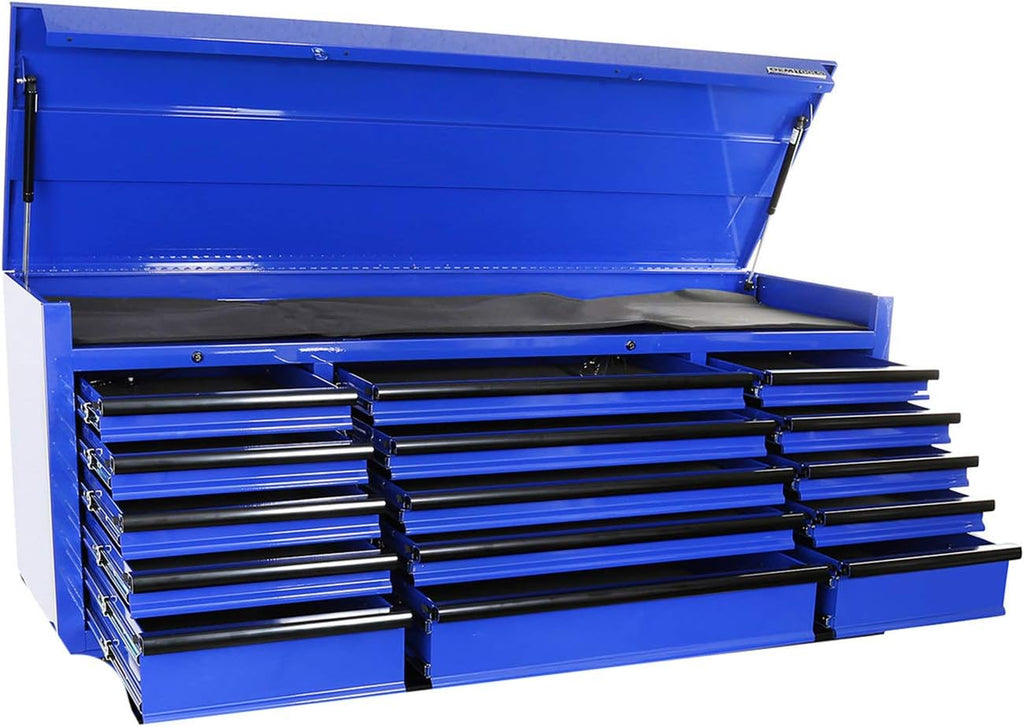 OEMTOOLS 24740 Professional Series 72 Inch 15 Drawer Tool Chest, Gifts for Men, Dad Gifts, Tool Box with Drawers, Tool Storage Chest, Locking Tool Chest, Tool Box Heavy Duty