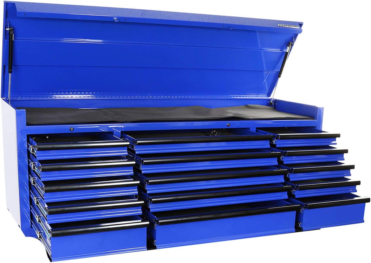 OEMTOOLS 24740 Professional Series 72 Inch 15 Drawer Tool Chest, Gifts for Men, Dad Gifts, Tool Box with Drawers, Tool Storage Chest, Locking Tool Chest, Tool Box Heavy Duty