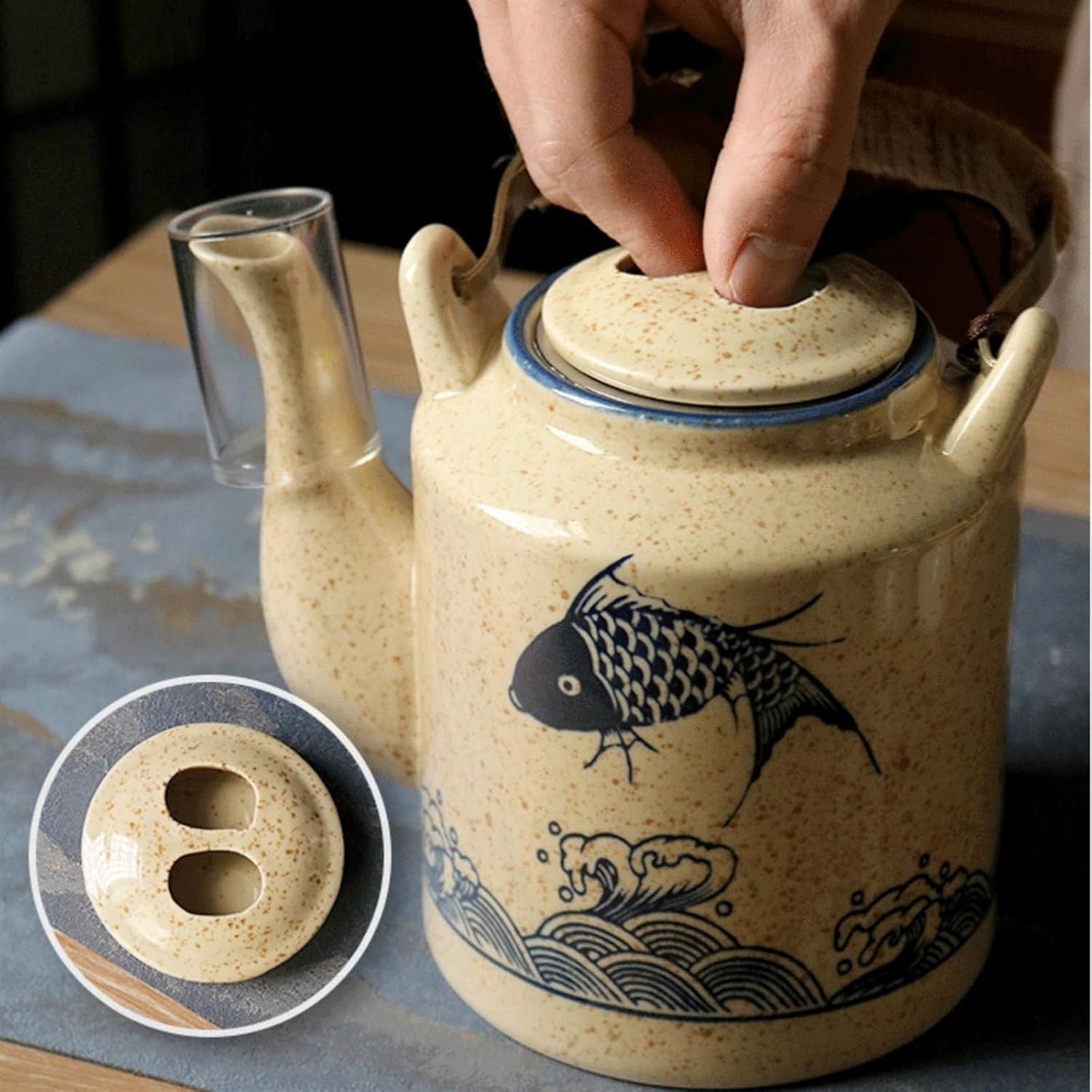 Beverage Serveware Cold kettle cold kettle ceramic cool white kettle set household large capacity kettle for tea Water Carafe