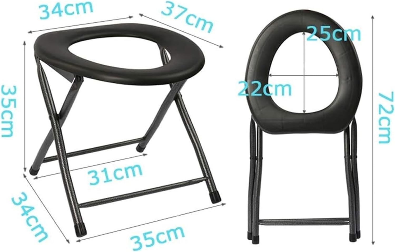 Toilet Chair Pregnant Bath Stool Foldable Drop-Arm Chair, Toilet Seats Bath Toilet Chair Chairs, Suitable for Grandparents Elderly Bathroom Safety