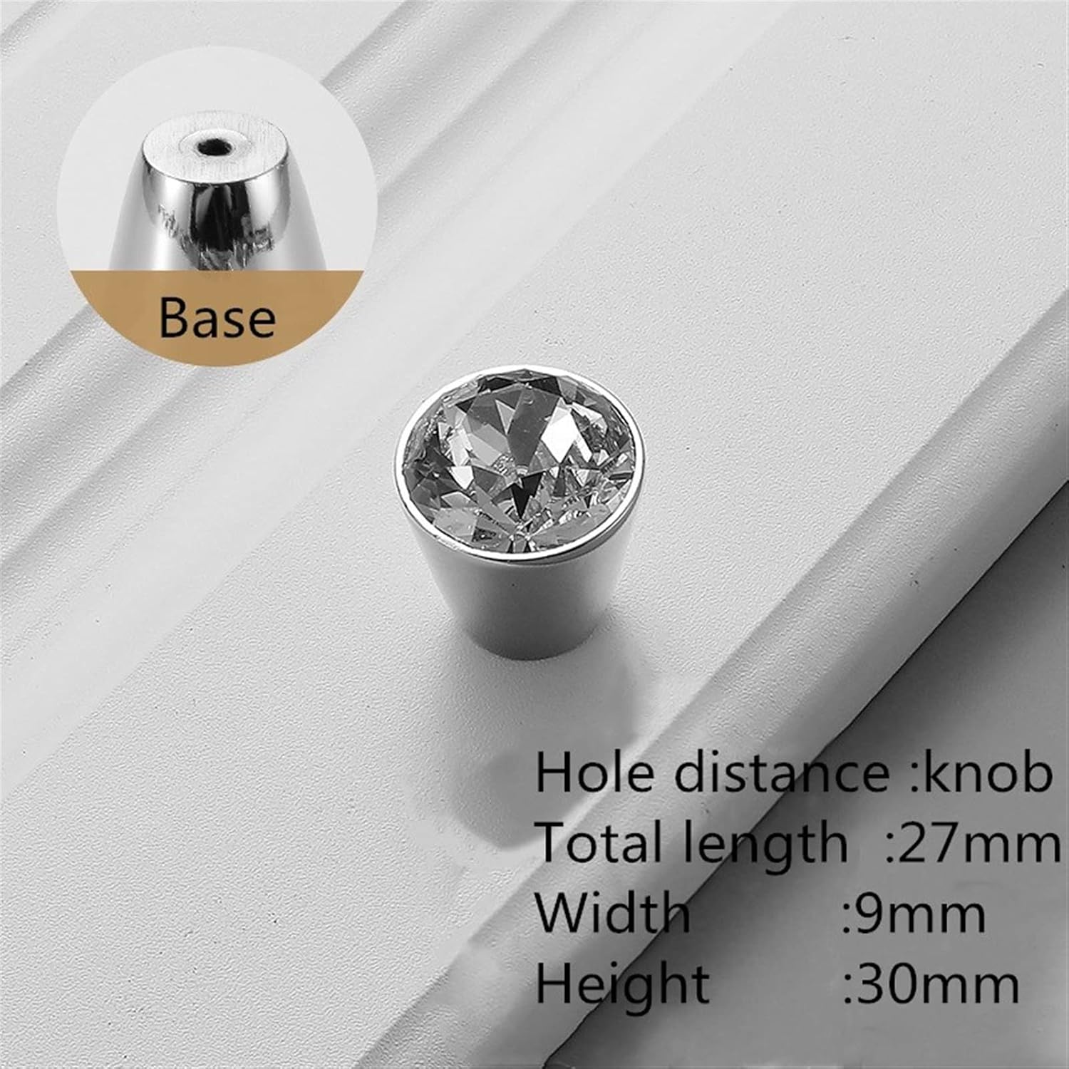 Cabinet Handles Kitchen Hardware 6 PCS Luxury Diamond Crystal Handles Alloy Kitchen Dresser Cabinet Handles Door Knobs Furniture Hardware Cabinet pulls Kitchen Cabinet Handles ( Color : 6731-knob )