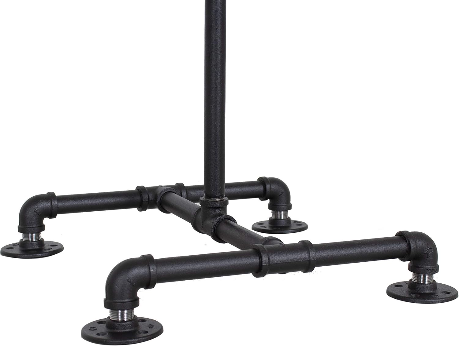 Industrial Pipe 4-Way Clothing Rack by William Robert's Vintage