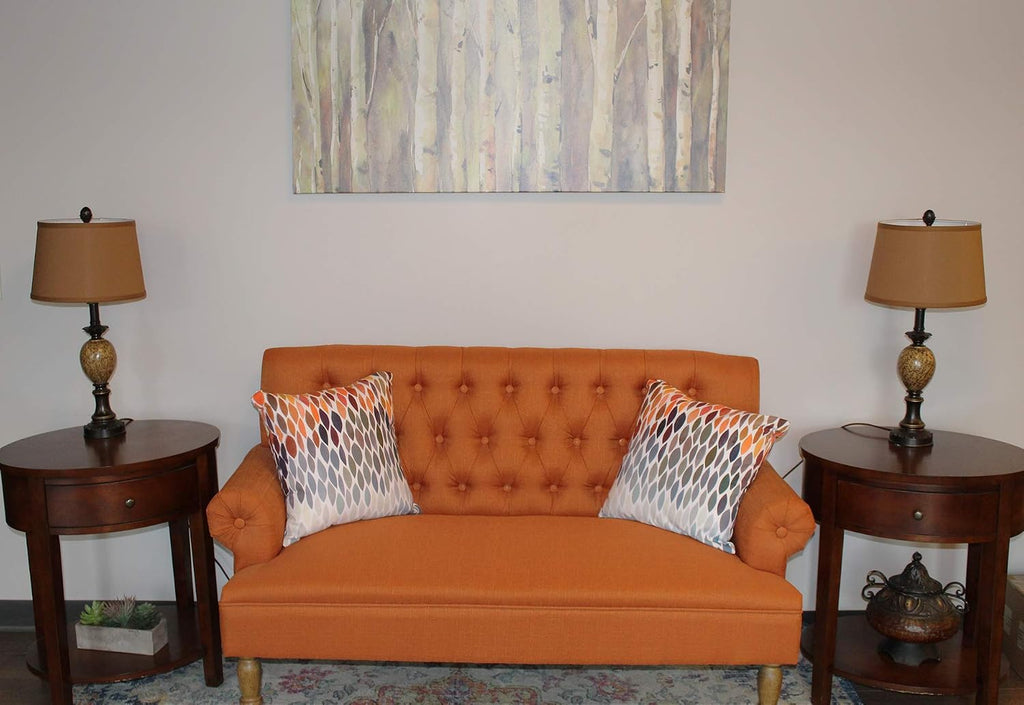 FenchelShades.com Set of 2 Lampshades 10' Top Diameter x 12' Bottom Diameter x 8' Slant Height with Washer (Spider) Attachment. Attaches to Lamps with an existing Harp (not included) (Linen Earth)