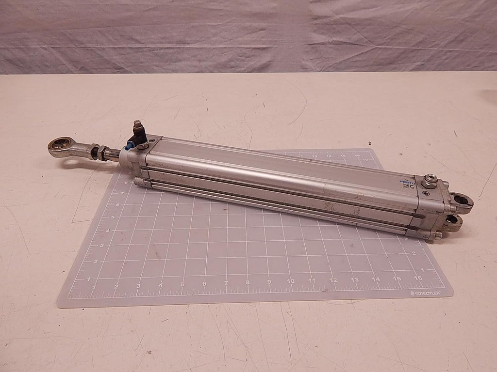 FESTO DNC-50-320-PPV-A (163378), 0.6-12 BAR, 320 MM Stroke, 50 MM BORE, Double-Acting, External Thread, G1/4 Pneumatic Connection, ISO Cylinder, M16X1.5 Rod Thread, Pneumatic, Cushioning; AD