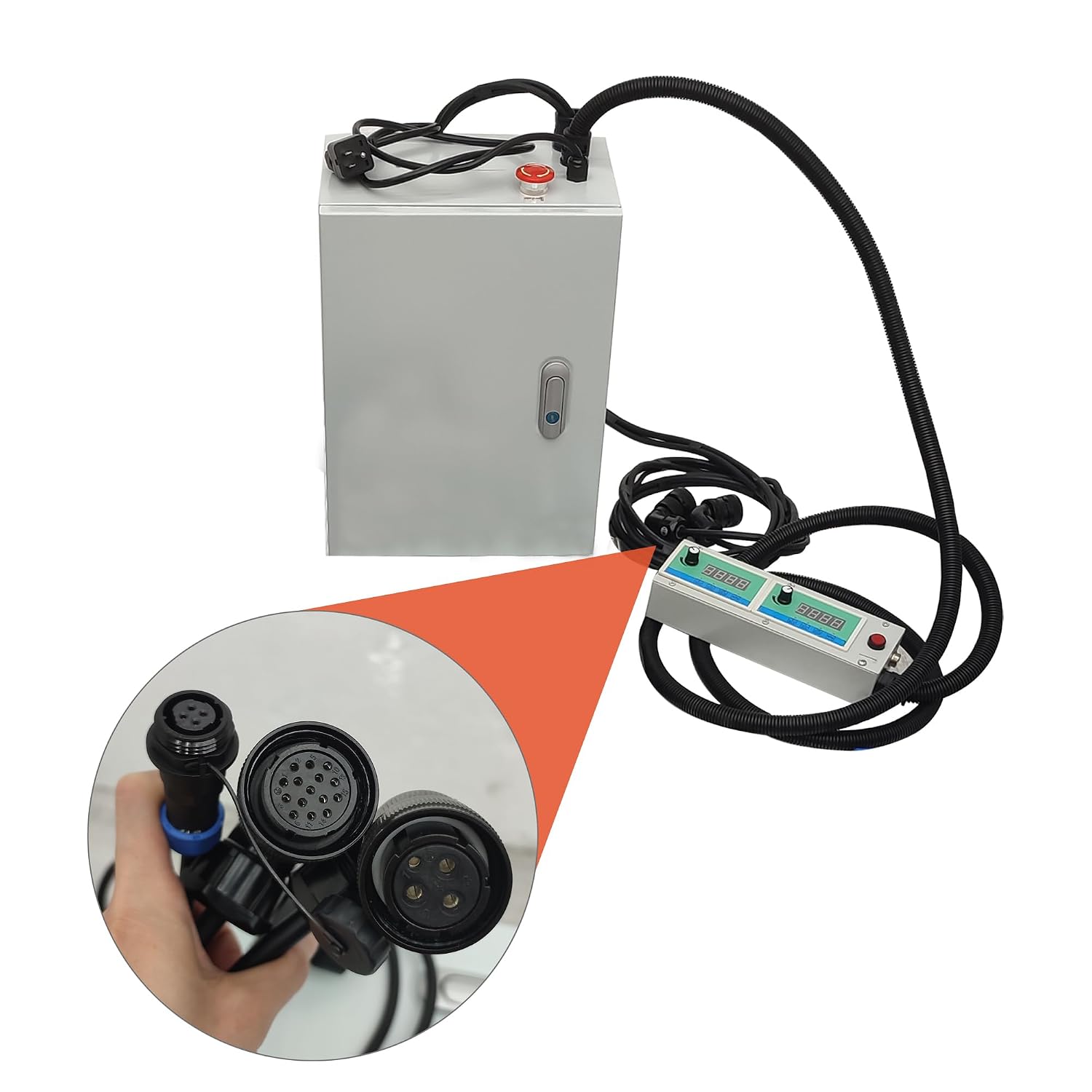 INTSUPERMAI Portable Line Boring and Welding Machine Bore Welder 110V Hole Drilling Connecting Rod Boring Machine European Connector NO Welder for Excavators Cranes Loaders