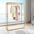 Heavy Duty Metal Clothing Rack Freestanding Wardrobe Garment Hanger Portable Organizer for Hanging Clothes Bedroom Closet Clothes Retail Display Clothing Store