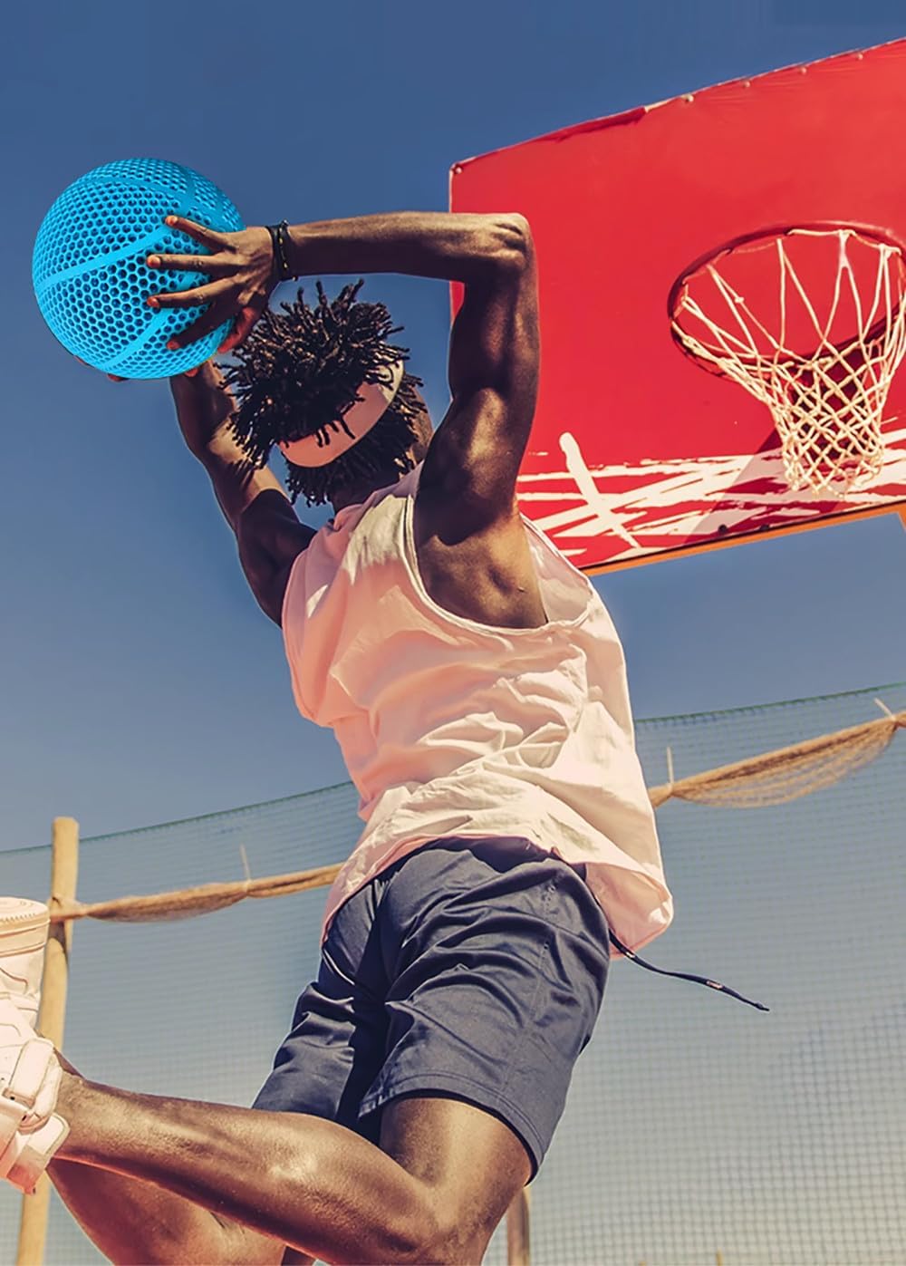 3D-Printed Airless Basketball, Silent Basketball for Quiet Dribbling and Indoor Training