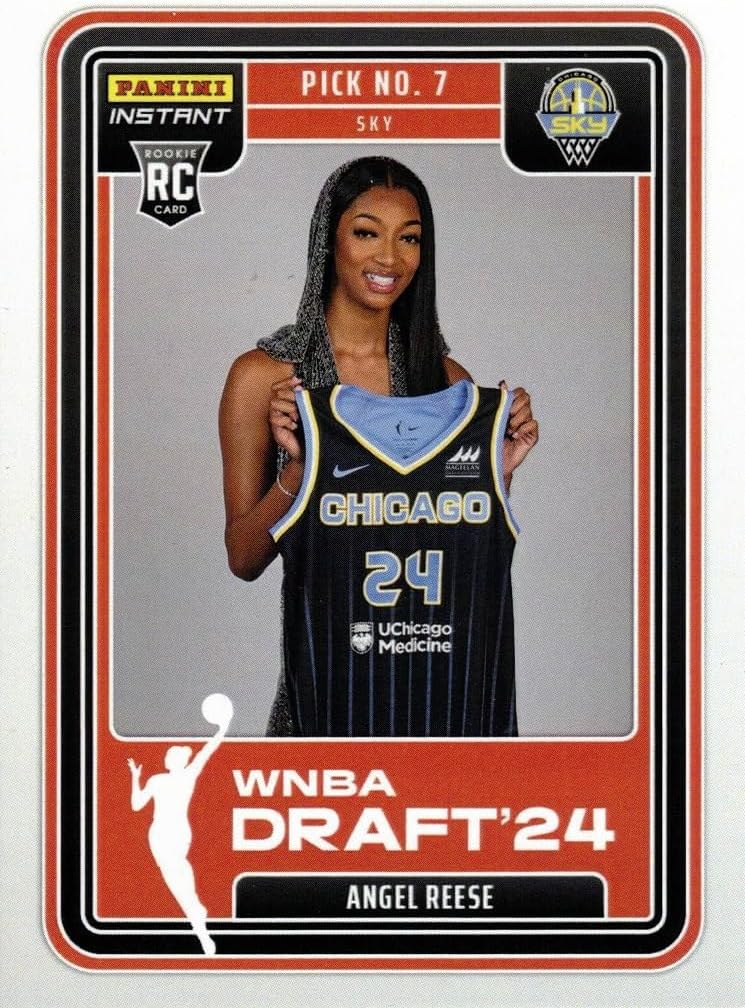 2024 Panini Instant Draft Night WNBA Basketball #DN-6 Angel Reese Rookie Card Sky - Only 2,035 made!