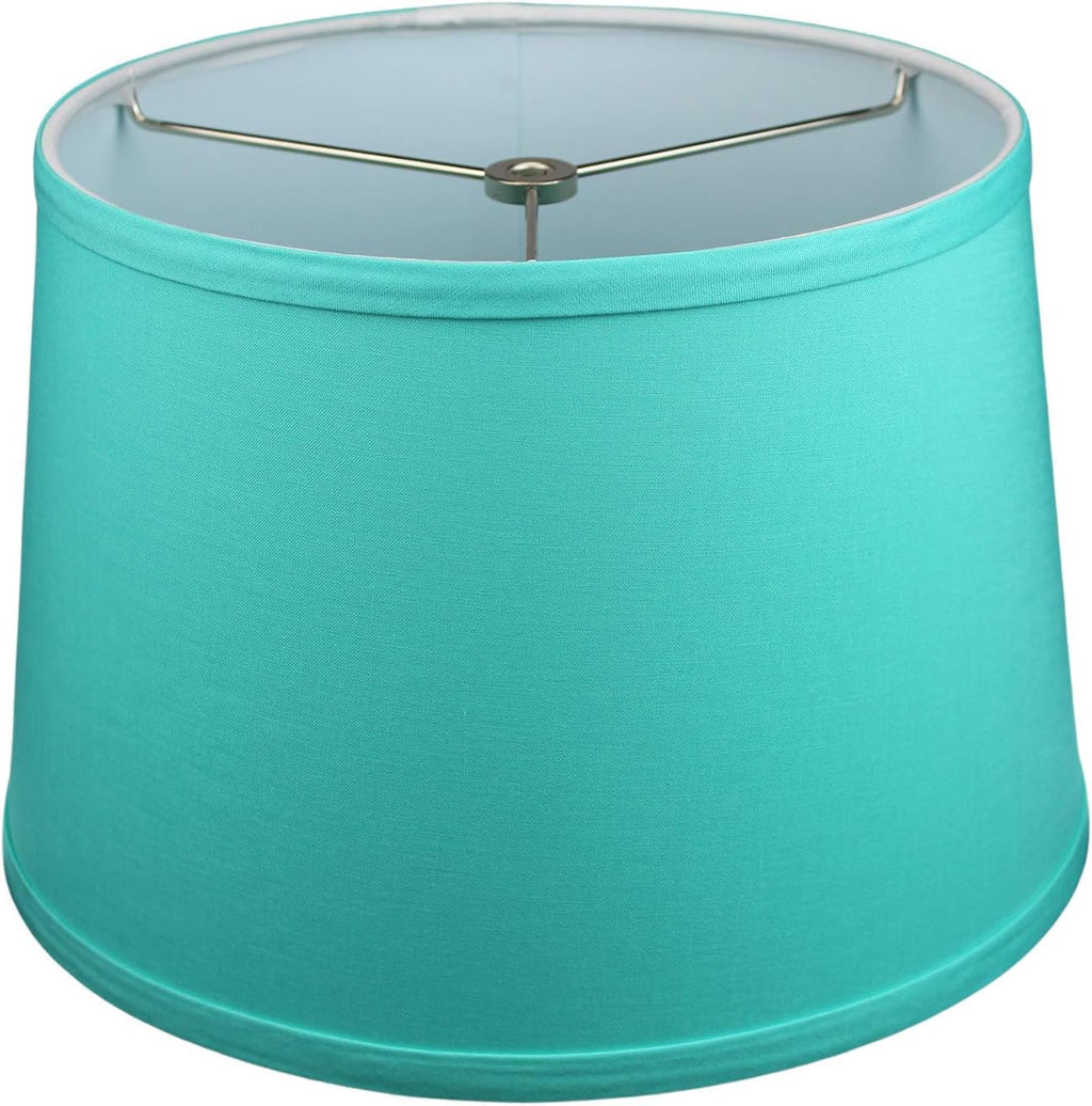 FenchelShades.com Set of 2 Lampshades 10' Top Diameter x 12' Bottom Diameter x 8' Slant Height with Washer (Spider) Attachment. Attaches to Lamps with an existing Harp (not included) (Linen Pool)