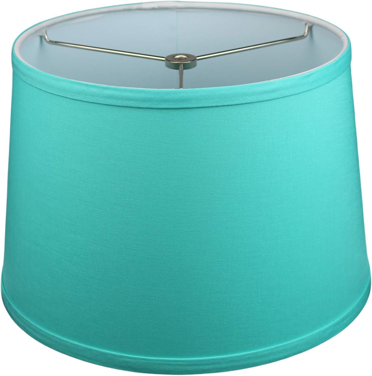 FenchelShades.com Set of 2 Lampshades 10' Top Diameter x 12' Bottom Diameter x 8' Slant Height with Washer (Spider) Attachment. Attaches to Lamps with an existing Harp (not included) (Linen Pool)