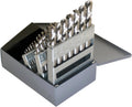 Chicago Latrobe - 69900 157 Series High-Speed Steel Short Length Drill Bit Set with Metal Case 118 Degree Conventional Point, Inch, 29-piece, 1/16' - 1/2' in 1/64' increments