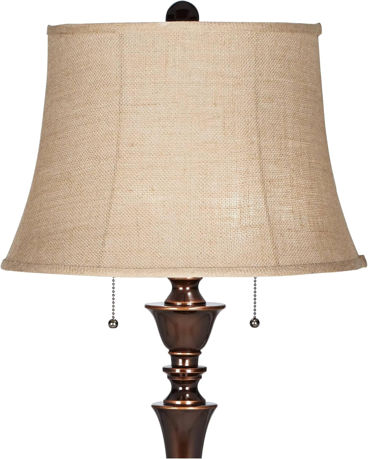 Regency Hill Brooke Traditional 60' Tall Standing Floor Lamps Set of 2 Lights Pull Chain Brown Metal Bronze Finish Living Room Bedroom House Reading Office Home Decor Entryway Dining Indoor Family
