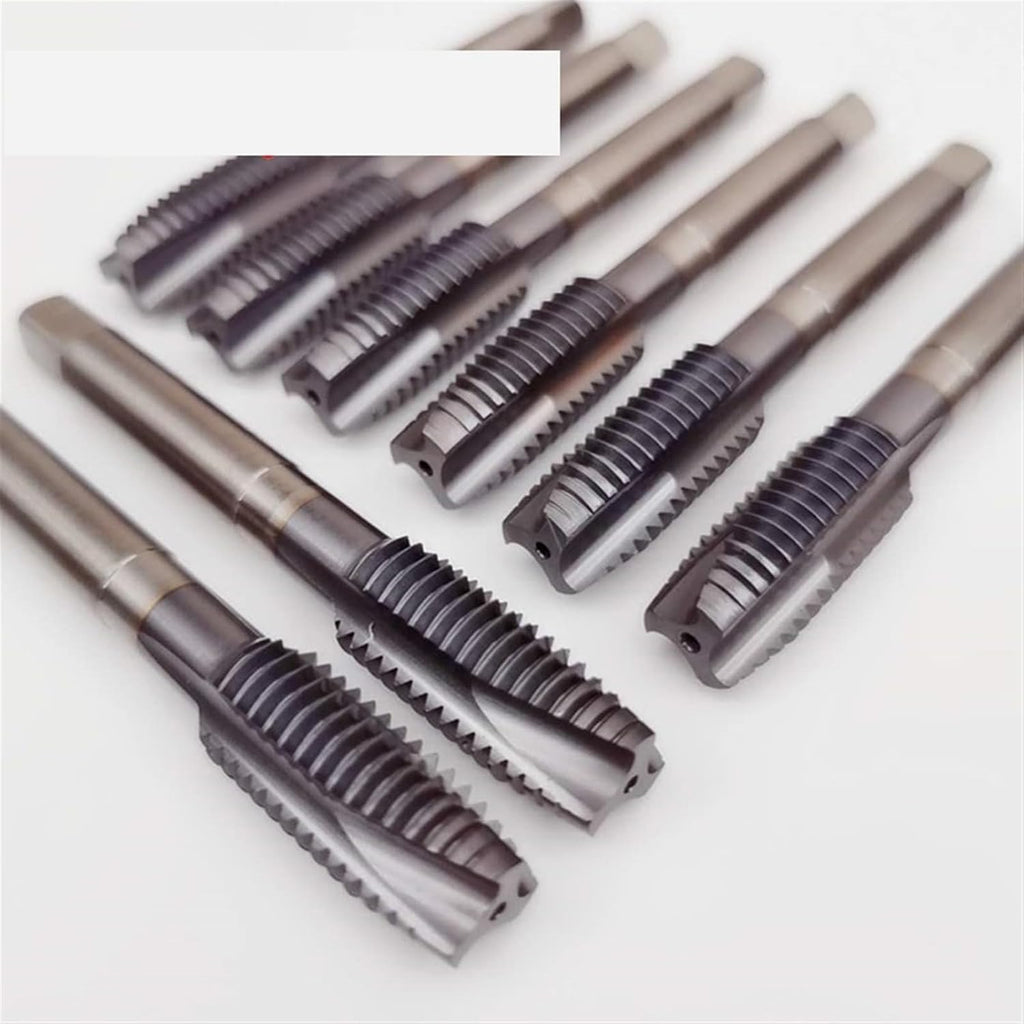 1Pcs Cobalt Screw Thread Tap Drill Bits Spiral Pointed Flute Metric M2-M16 TICN Coated Machine Tap for Stainless Steel(Pointed Tap,10PCS_M5X0.8)